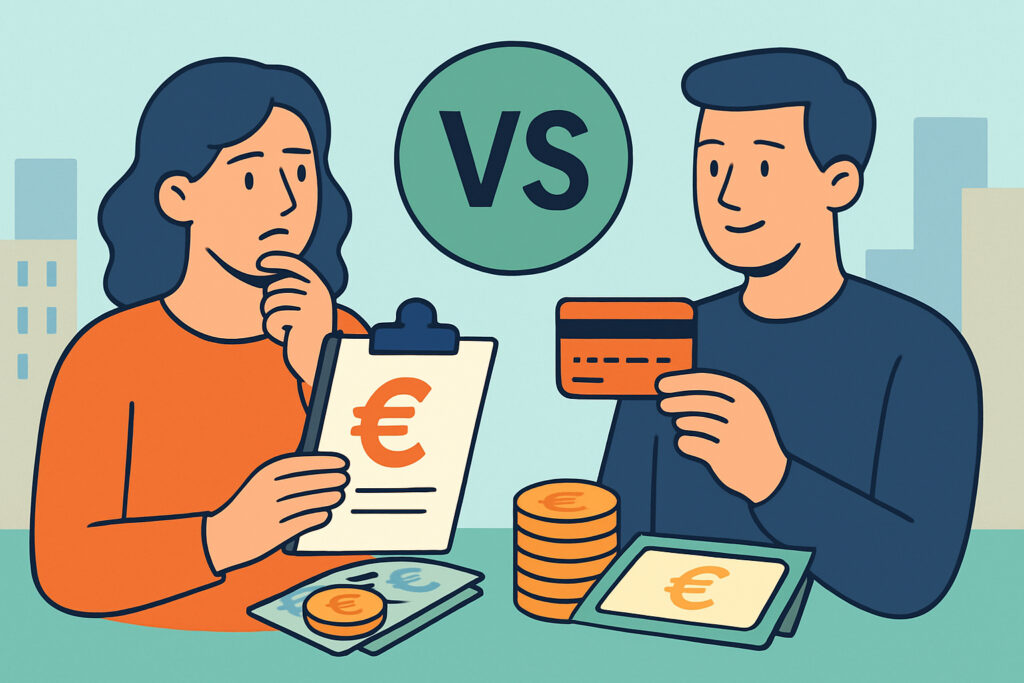 Vippi vai luottokortti – kumpi on edullisempi pieniin menoihin